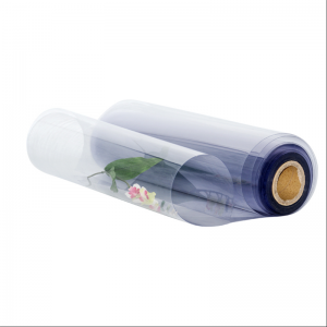 1mm rigido transparente no tóxico PVC rollo de hoja de plástico azul