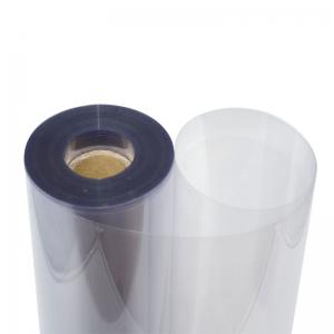 Película plástica transparente rígida del PVC de 100 micrones en el rollo para imprimir