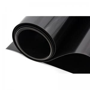 Hoja de plástico fino de PVC flexible de alto brillo, 0.15 mm, negro