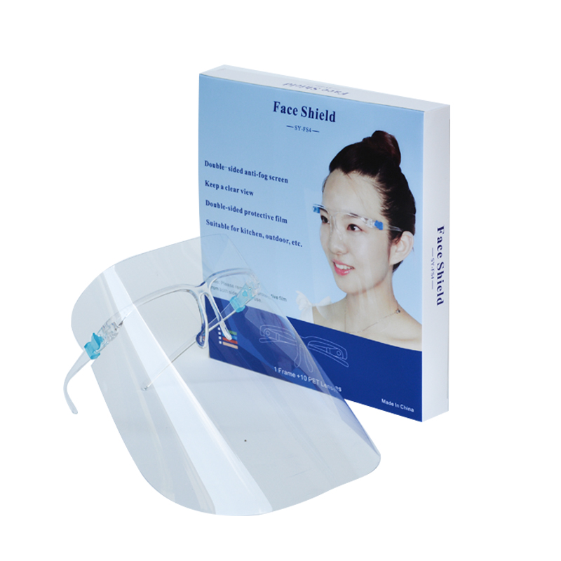 Protector transparente de plástico Anti salpicaduras Protección facial completa Gafas Protección facial Escudo