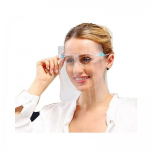 Protector de gafas de protección facial reutilizable antiniebla Protector facial Protector de plástico facial con gafas