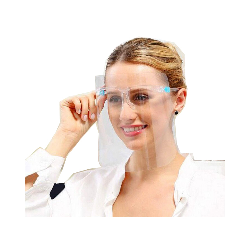 Protector de gafas de protección facial reutilizable antiniebla Protector facial Protector de plástico facial con gafas