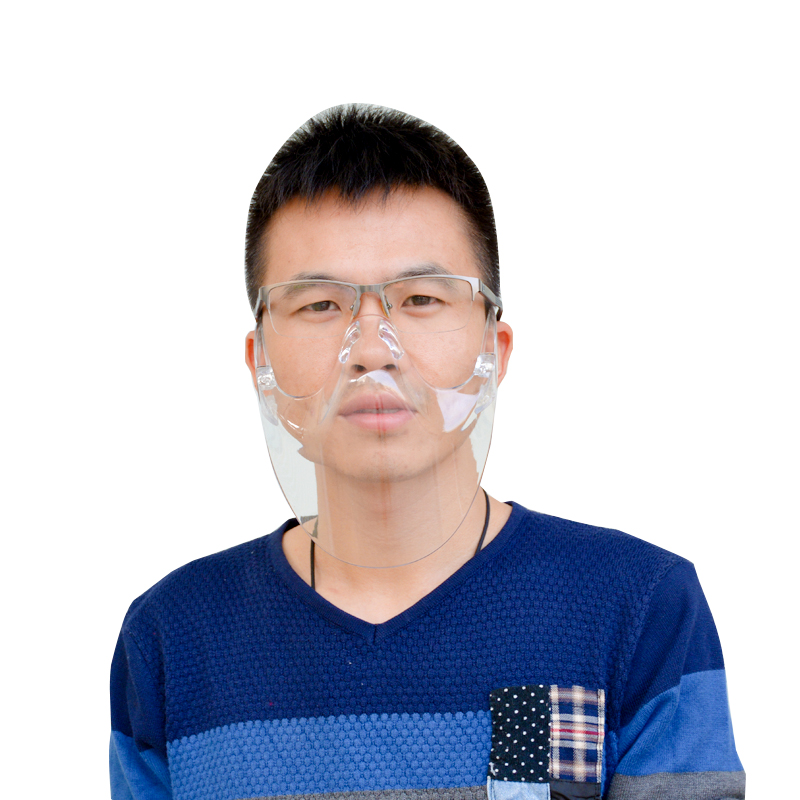 Equipo de seguridad antiniebla Pantalla facial de plástico de aislamiento personalizado Blocc