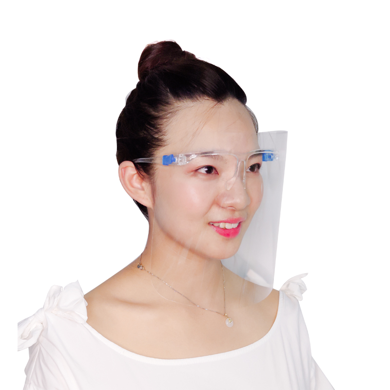 Equipo de seguridad al por mayor de China Gafas de protección facial de plástico personalizado
